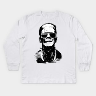 Dj Frankenstein Kids Long Sleeve T-Shirt